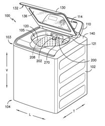 EXTENDABLE NOZZLE ASSEMBLY FOR A WASHING MACHINE APPLIANCE