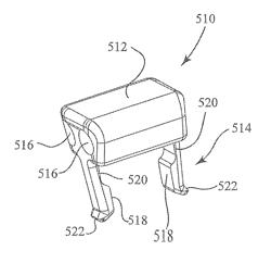 Periprosthetic plating system including plate with system for retaining tension on a cable