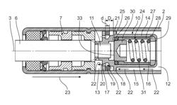 Fluid-filled piston cylinder unit