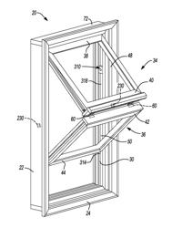 Fold-up window hardware