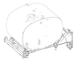 Agricultural product skid for product applicator