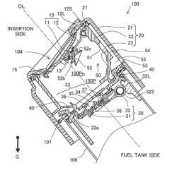 OPENING AND CLOSING DEVICE FOR FUEL TANK