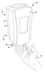 Dispenser dosing based on hand size