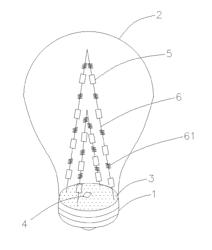 FULL-COVER LED BULB WITH LARGE-ANGLE ILLUMINATION