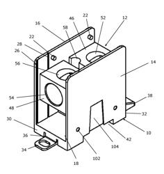 DISTRIBUTION BLOCK AND DIN RAIL RELEASE MECHANISM