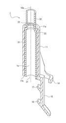 PUNCTURE NEEDLE CONNECTOR AND CONNECTING TUBE