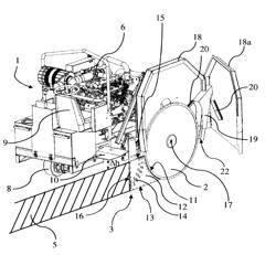 LAYING MACHINE AND A BLADE ASSEMBLY