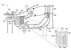 GAS TURBINE ENGINE HAVING A HEAT ABSORPTION DEVICE AND AN ASSOCIATED METHOD THEREOF