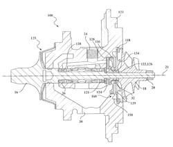 Turbocharger purge seal including axisymmetric supply cavity