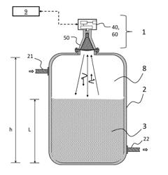 METHOD FOR MEASURING FILL LEVEL OF A FILL SUBSTANCE LOCATED IN A CONTAINER BY MEANS OF TERAHERTZ PULSES