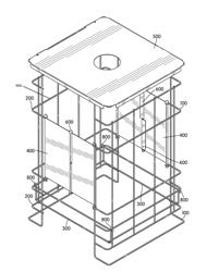 Collapsible waste receptacle