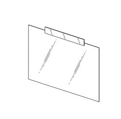 Privacy filter with mounting tape for electronic display device