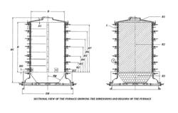 INDUSTRIAL PROCESS USING A FORCED-EXHAUST METAL FURNACE AND MECHANISMS DEVELOPED FOR SIMULTANEOUSLY PRODUCING COAL, FUEL GAS, PYROLIGNEOUS EXTRACT AND TAR