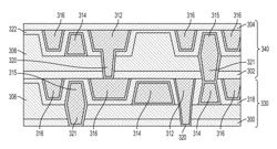 Interconnect structure having subtractive etch feature and damascene feature