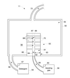 FOAMING NOZZLE OF A CLEANING SYSTEM FOR TURBINE ENGINES