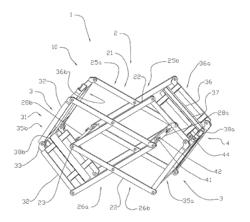 Extendable, Load-Bearing Structure and a Method for Erecting an Extendable, Load-Bearing Structure