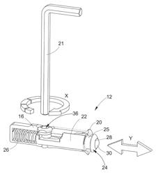 Device for assembly/joining of parts of modular furniture and furnishing accessories