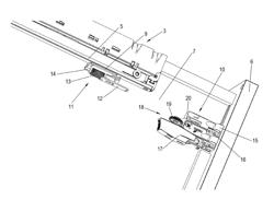 Device and method for fixing a push element