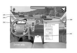 User interface for displaying internal state of autonomous driving system