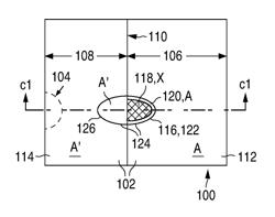 Information-presentation structure with cell arrangement for impact-sensing color change