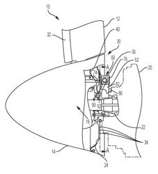 Propeller assembly having a brush block assembly