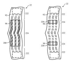 Pixel array antialiasing to accommodate curved display edges