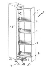 Drawer Rack for a Cabinet