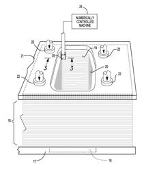 Method of machining an opening in a plurality of blanks