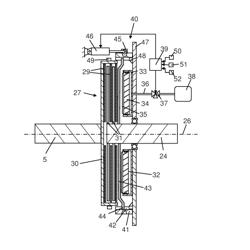 Gearbox with a PTO clutch with integrated shaft brake