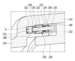 Sealing device for exhaust manifold