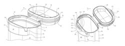 Container having a child resistant closure with a small profile