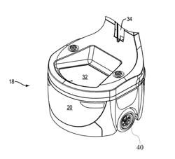 MOBILE ROBOT HAVING AN IMPROVED SUSPENSION SYSTEM