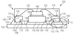 Encapsulated Leadless Package Having an at Least Partially Exposed Interior Sidewall of a Chip Carrier