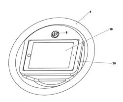 Apparatus for Holding an Electronic Device on a Golf Cart