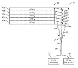 Virtual/augmented reality system having reverse angle diffraction grating