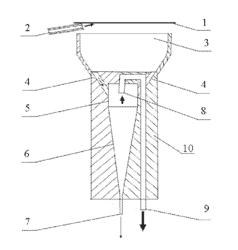 DEVICE FOR COLLECTING SEMI-VOLATILE OR NON-VOLATILE SUBSTRATE