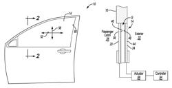 Vehicle window assembly with polarized windowpanes and method of operating same