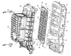 Cooling apparatuses for cooling lubricant in a crankcase of a marine engine