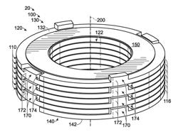 Compact thrust bearing assemblies, mechanical assemblies including compact thrust bearing assemblies, and methods of providing limited rotational motion in a compact thrust bearing assembly