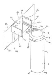 Connecting structure for connecting a filter housing to a filter housing retaining structure, cleaning system, filter housing cover for a filter housing and method for connecting a filter housing cover to a filter housing retaining structure