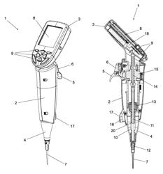 Pipette comprising imaging device element