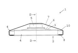 Aerator device and UV protecting cover member therefor