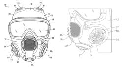 Respirator mask for CBRN or other protection