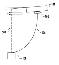 Tether orientation sensor for controlling the position of a tethered aircraft