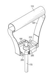 Handle connector for flexible, elongate exercise component