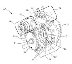 Compound engine assembly with confined fire zone