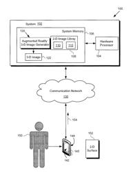 Deformable-surface tracking based augmented reality image generation