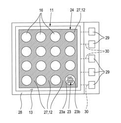 Method for producing a plurality of measurement regions on a chip, and chip with measurement regions