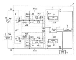 PROTECTION CIRCUIT FOR DIMMER, AND DIMMER