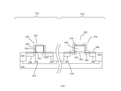 Transistor with source-drain silicide pullback